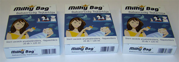 anyatejt&aacute;rol&oacute; zacsk&oacute; doboz, MilkyBag